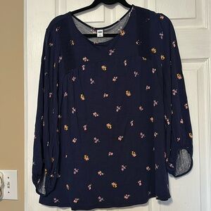 OLD Navy  Flowered/floral  shirt 3/4 sleeves